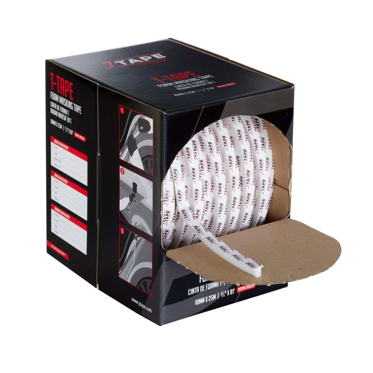 J-Tape T-Tape Foam Masking Tape 10mm x 25m – J-Tape