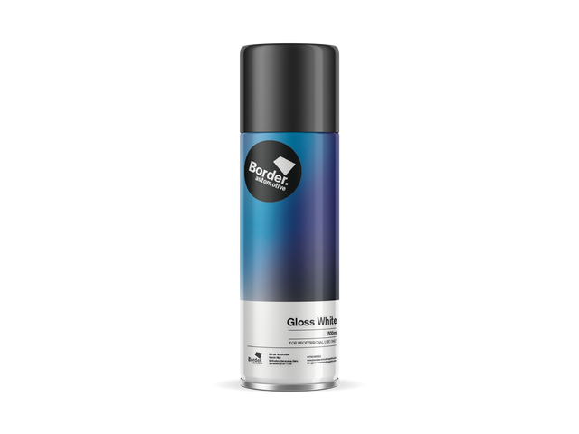 Border Automotive Gloss White Aerosol 500ml