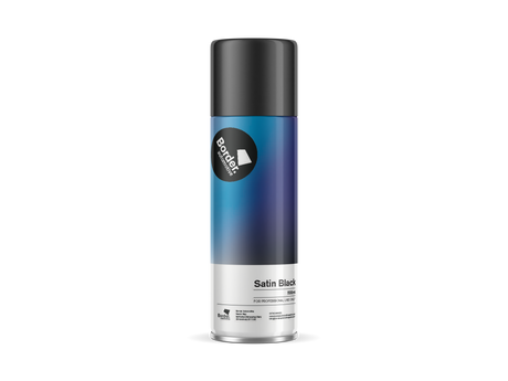 Border Automotive Satin Black Aerosol 500ml