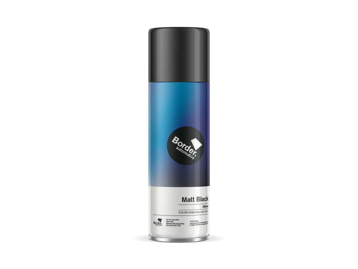 Border Automotive Matt Black Aerosol 500ml