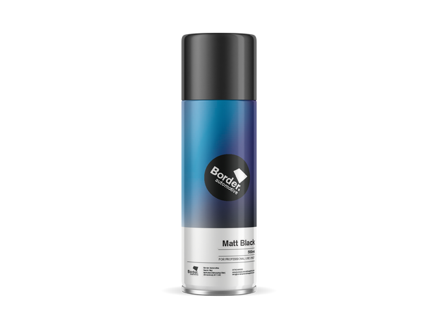 Border Automotive Matt Black Aerosol 500ml