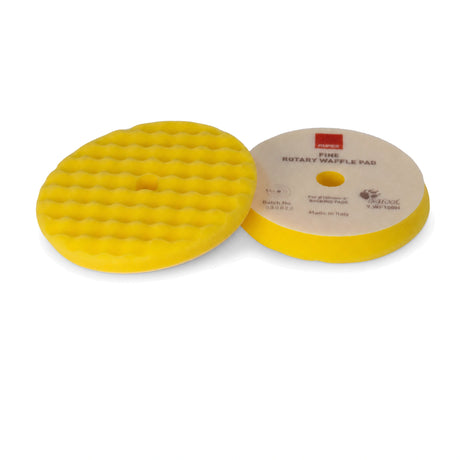 RUPES Rotary Waffle Fine Yellow Foam Pad – 125mm – RUPES
