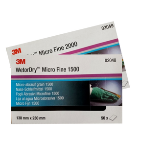 3M Wet and Dry Abrasive Sheets P1500 – Pack of 50 – 3M