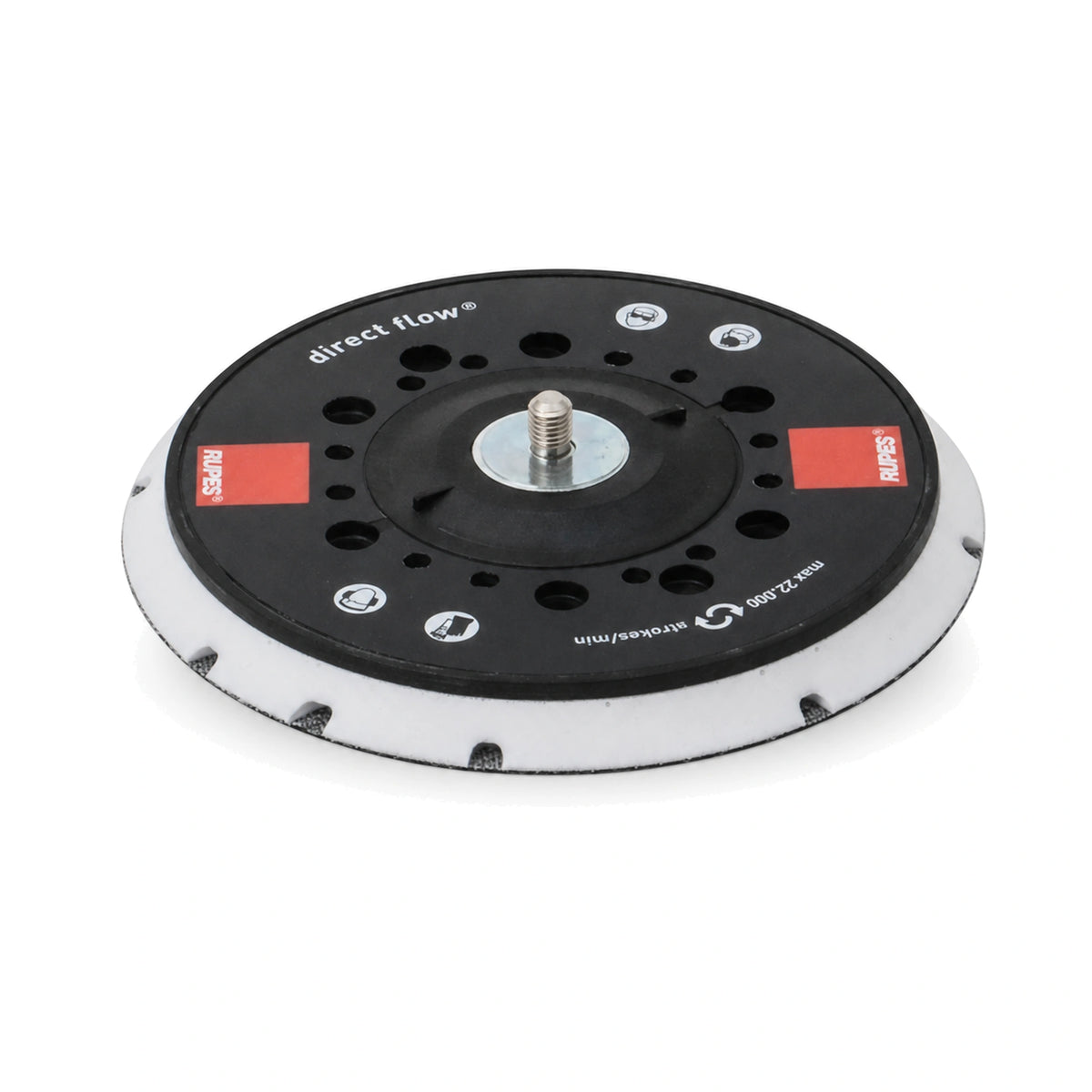 RUPES 150mm Multihole Velcro Backing Pad – 5/16in, 12mm – RUPES
