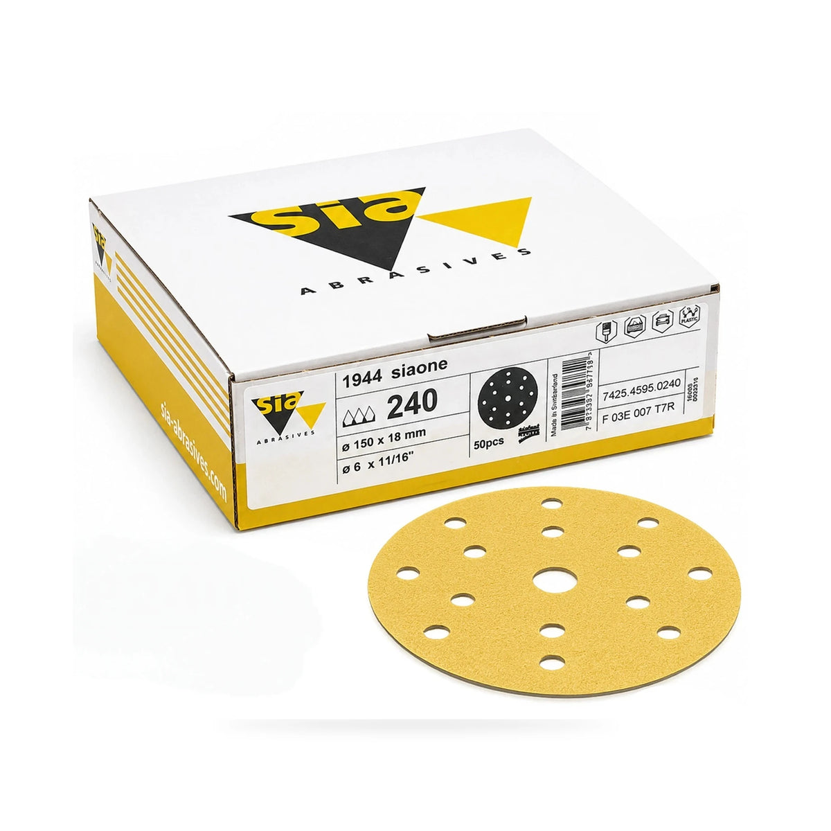 SIA 1944 Siafast 150mm Sanding Discs – SIA